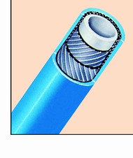 Click to enlarge - Blue food hose resistant to vegetable and animal oils for general use in food factories. Very flexible and pliable with a high working pressure and safety factor.