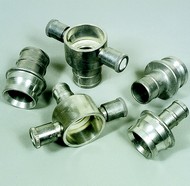 Click to enlarge - A complete range of aluminium hose couplings to BS336. Where male and female halves are always interchangeable, regardless of hose sizes. These couplings can be polished and/or anodised should the customer so require.