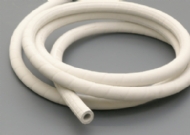 Click to enlarge - White steam hose for use with saturated steam. Special compound to stop marking and therefore acceptable for use in food environments. This hose is specially designed for washdown use in the food and dairy industry.