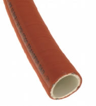 Click to enlarge - Orange brewers suction/delivery hose, wire reinforced and suitable for a variety of foodstuffs and beverages. Unique construction makes this a very flexible hose.