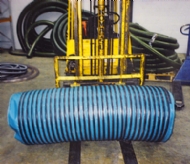 Click to enlarge - Range of large to very large bore ducting hoses. Diameters are produced up to 1200mm bore with different wire pitch distances.