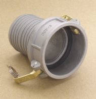 Click to enlarge - Part ‘C’ ‘Camlock’ type coupling. Female cam to hose tail. Made to MIL -C- 27487. Also available with self locking arms.