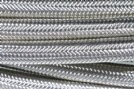 Click to enlarge - Extruded smooth bore PTFE hose reinforced by a stainless steel overbraid. Designed for use with most industrial gases, chemicals, adhesives, steam, etc. Offers good flexibility and high working temperatures.