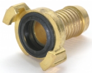 Click to enlarge - Geeka type couplings for water and low compressed air use, agriculture and horticulture. Made from hot pressed brass and forgings.