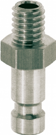 Click to enlarge - Another micro coupling but has high flow rates. One handed operation and available with a variety of end terminations. These couplings are used in robotics, dental, instrumentation and general pneumatics. Couplers and probes can be supplied with quick fit hose connections and panel mounting.