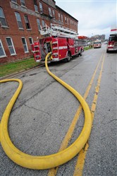 Click to enlarge - The revolutionary 4 layer fire hose. This outstanding fire hose is resistant to just about everything you can throw at it!

Made by a patented method, this highly versatile hose gives the very best service to those requiring the very best hose.
