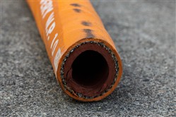 Click to enlarge - Orange brewers hose made from FDA approved materials. Used for water lines in induction furnaces. For use in all brewery installations and applications requiring a high quality drinking water hose. 