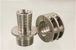 Click to enlarge - These stainless steel couplings have been specially designed to fit with Oroflex 40 and Oroflex 60. Machined from high grade 316 stainless steel, these couplings will give a long service life and are fully warranted for use with Oroflex hoses.

Duplex stainless steel and 904L are offered on request.