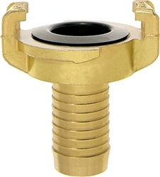 Click to enlarge - Geeka type couplings for water and low compressed air use, agriculture and horticulture. Made from hot pressed brass and forgings.